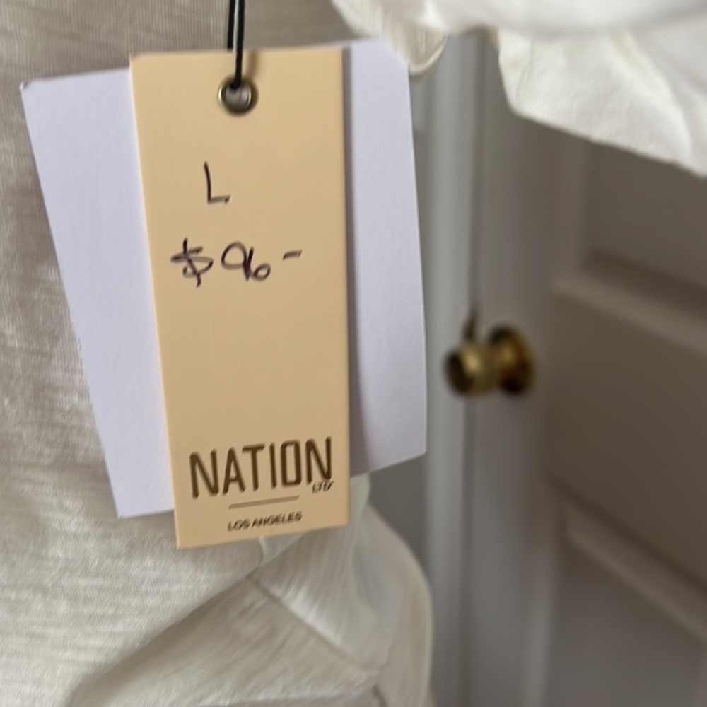 Nation off shoulder cream top - Picture 3 of 6